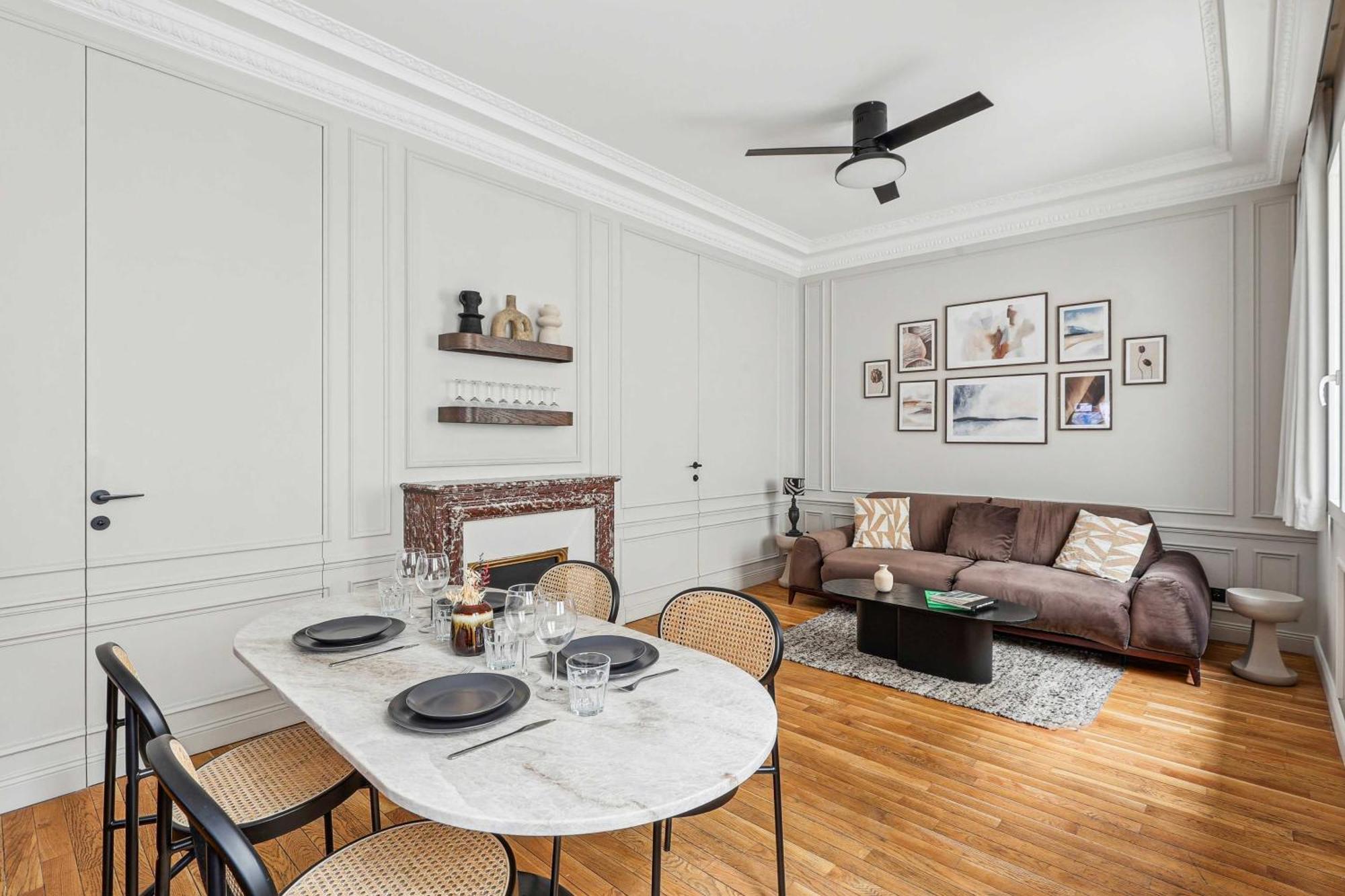 Interior Design - Apartment 6P-2Br - Tour Eiffel Paris Luaran gambar